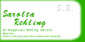 sarolta rehling business card